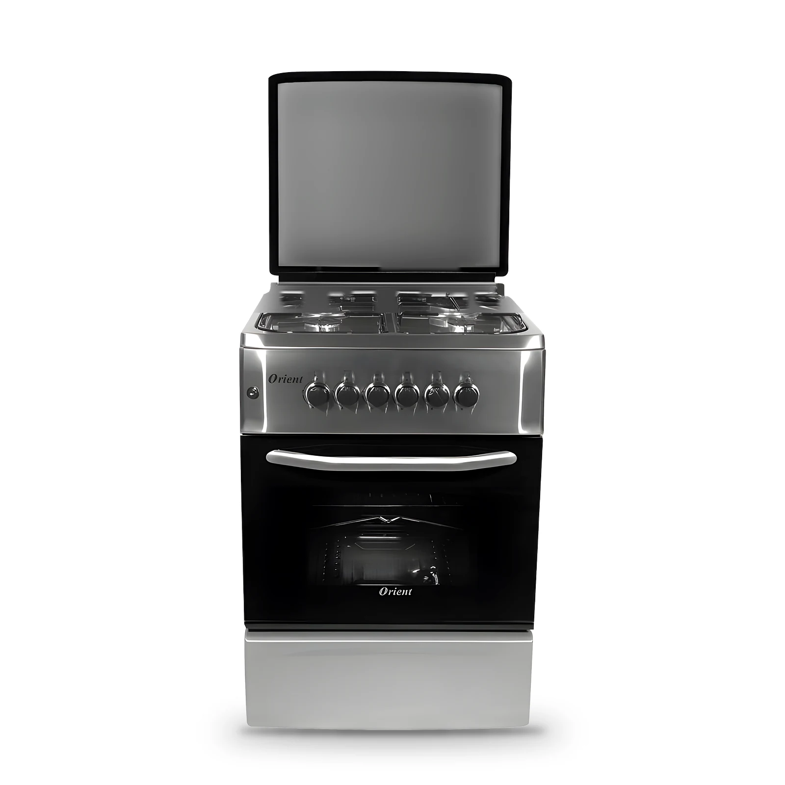 Cuisinière à gaz Orient 50 cm 4 feux · Inox