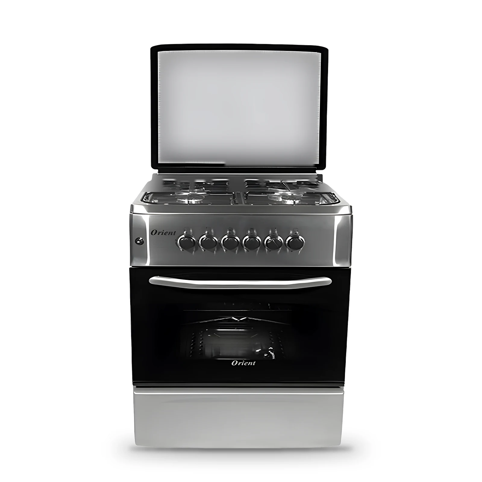 Cuisinière à gaz Orient 60 cm 4 feux · Inox