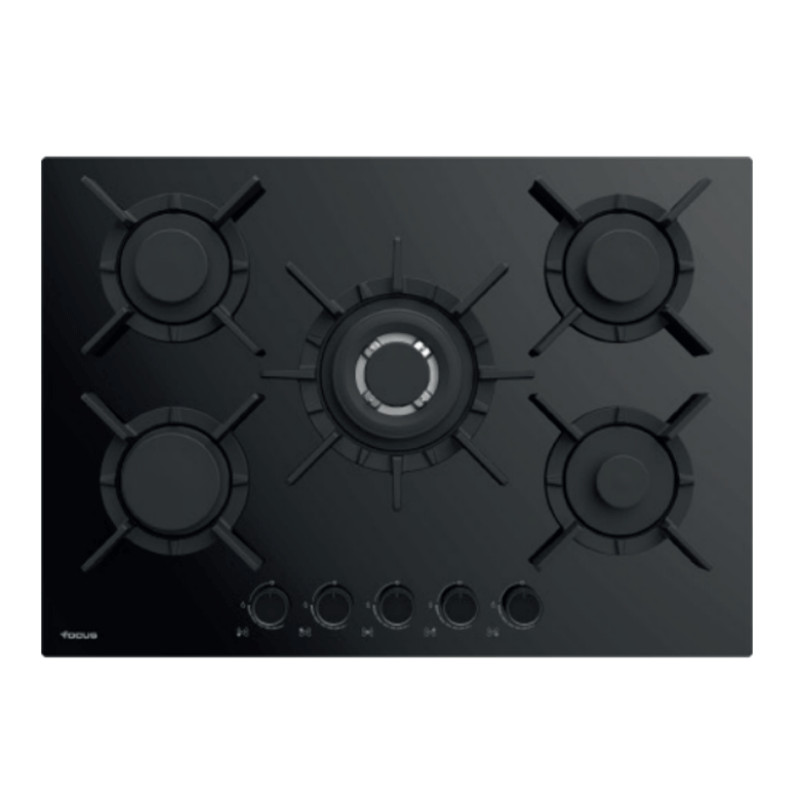Plaque Focus F4017BS · Verre noir