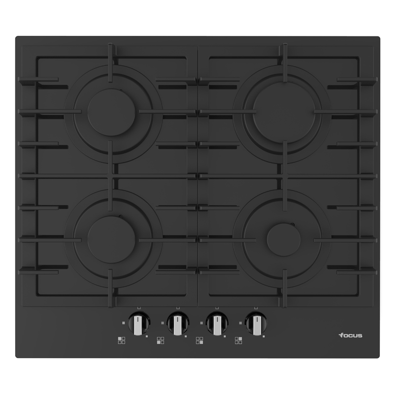Plaque Focus F404B · Verre noir