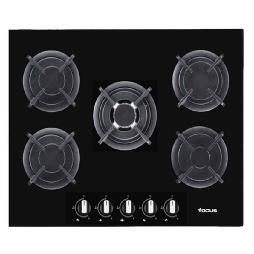 Plaque Focus F4109B · Verre noir