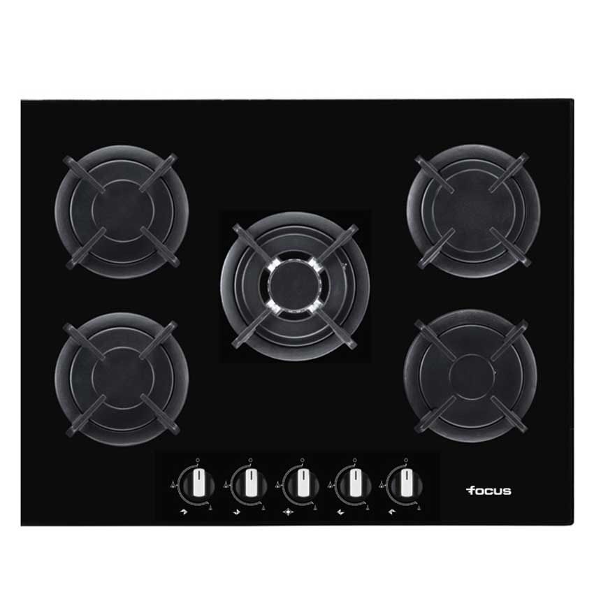Plaque Focus F417B · Verre noir