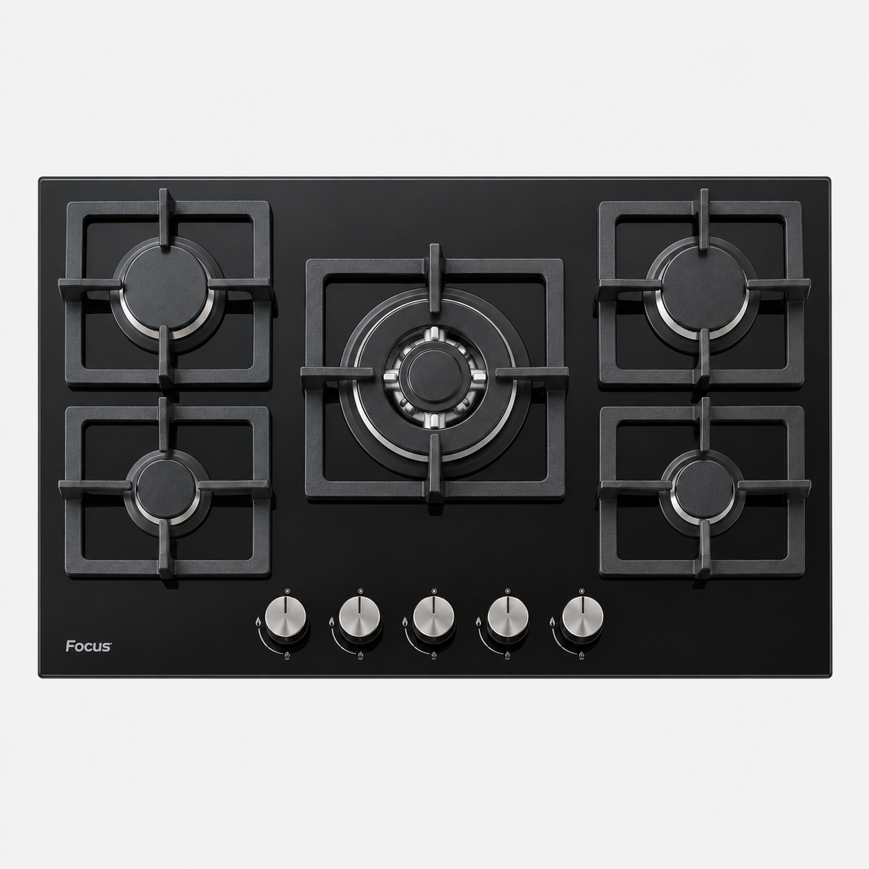Plaque Focus F479B · Verre noir