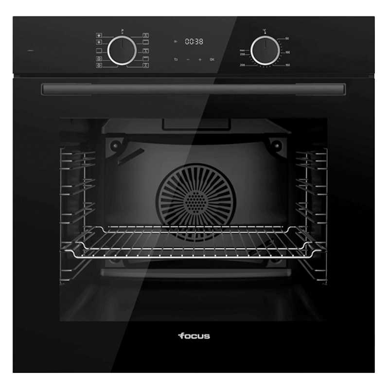 Four encastrable Focus F.721B · Noir