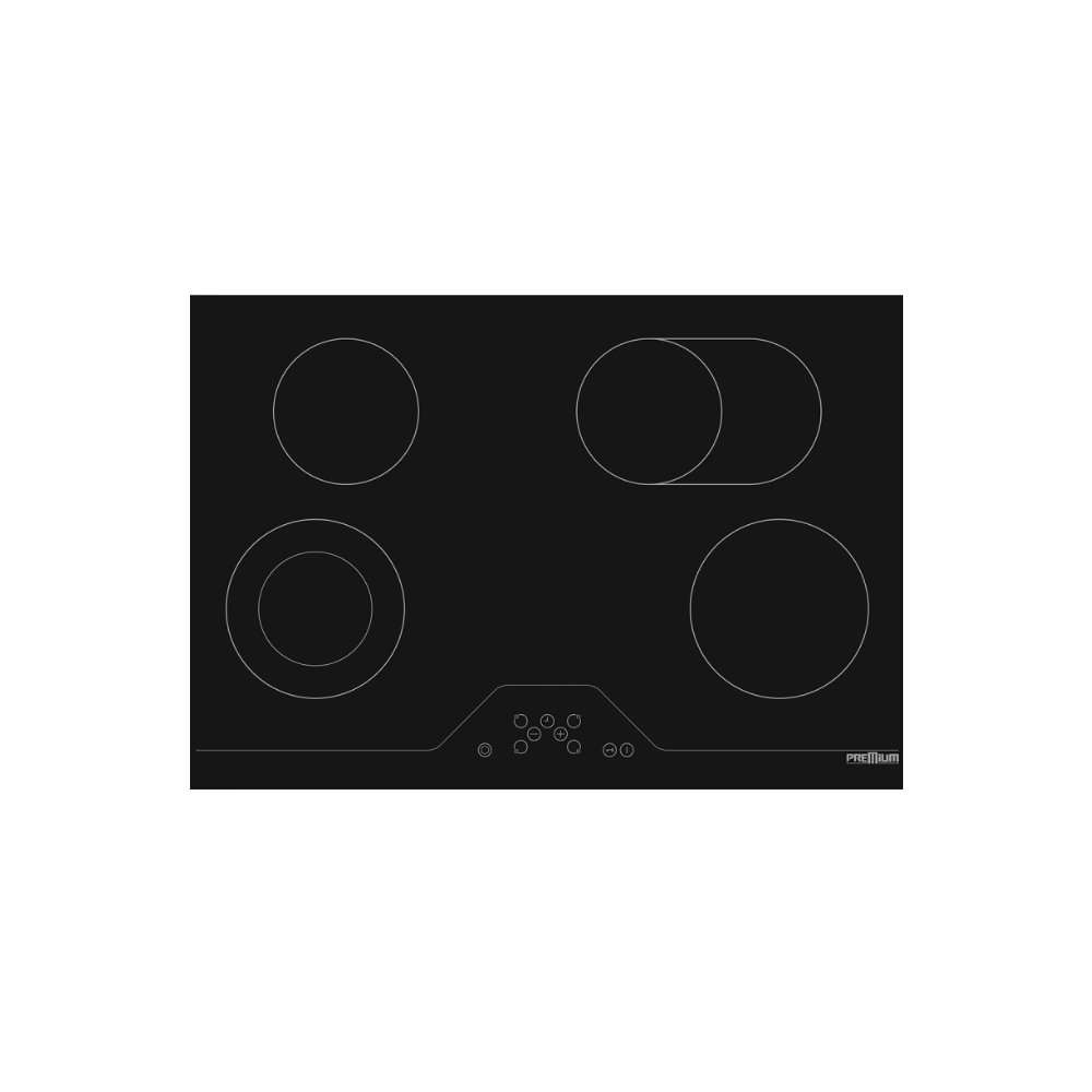 Plaque Premium PVC84.B01 · Verre noir