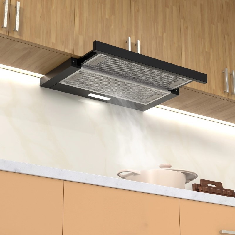 Hotte tiroir encastrable Premium NEYO.90B · 90 cm
