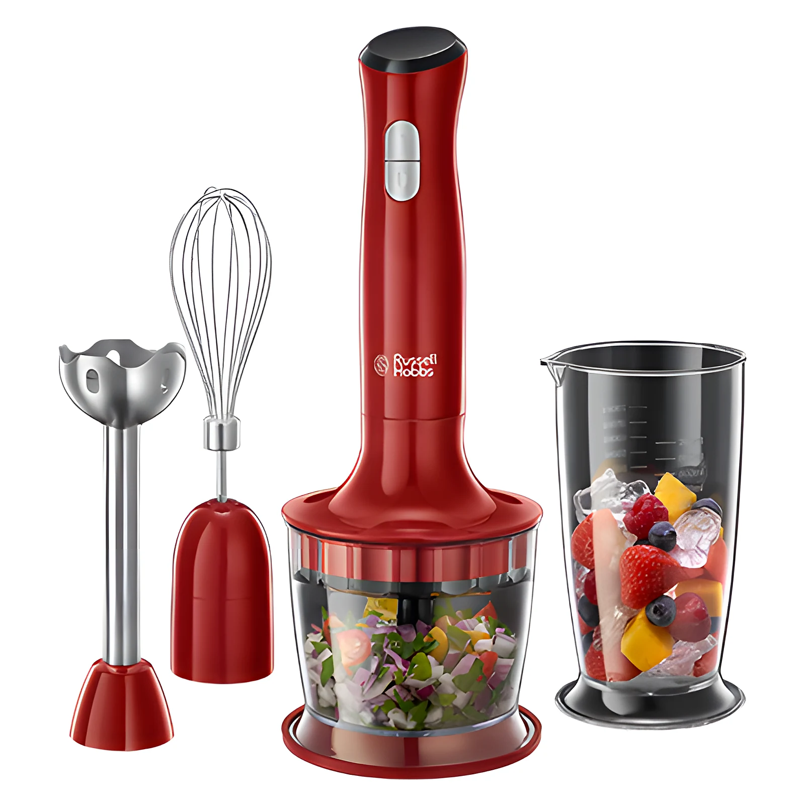 Mixeur plongeant 3 en 1 Russell Hobbs Desire 500 W · Rouge