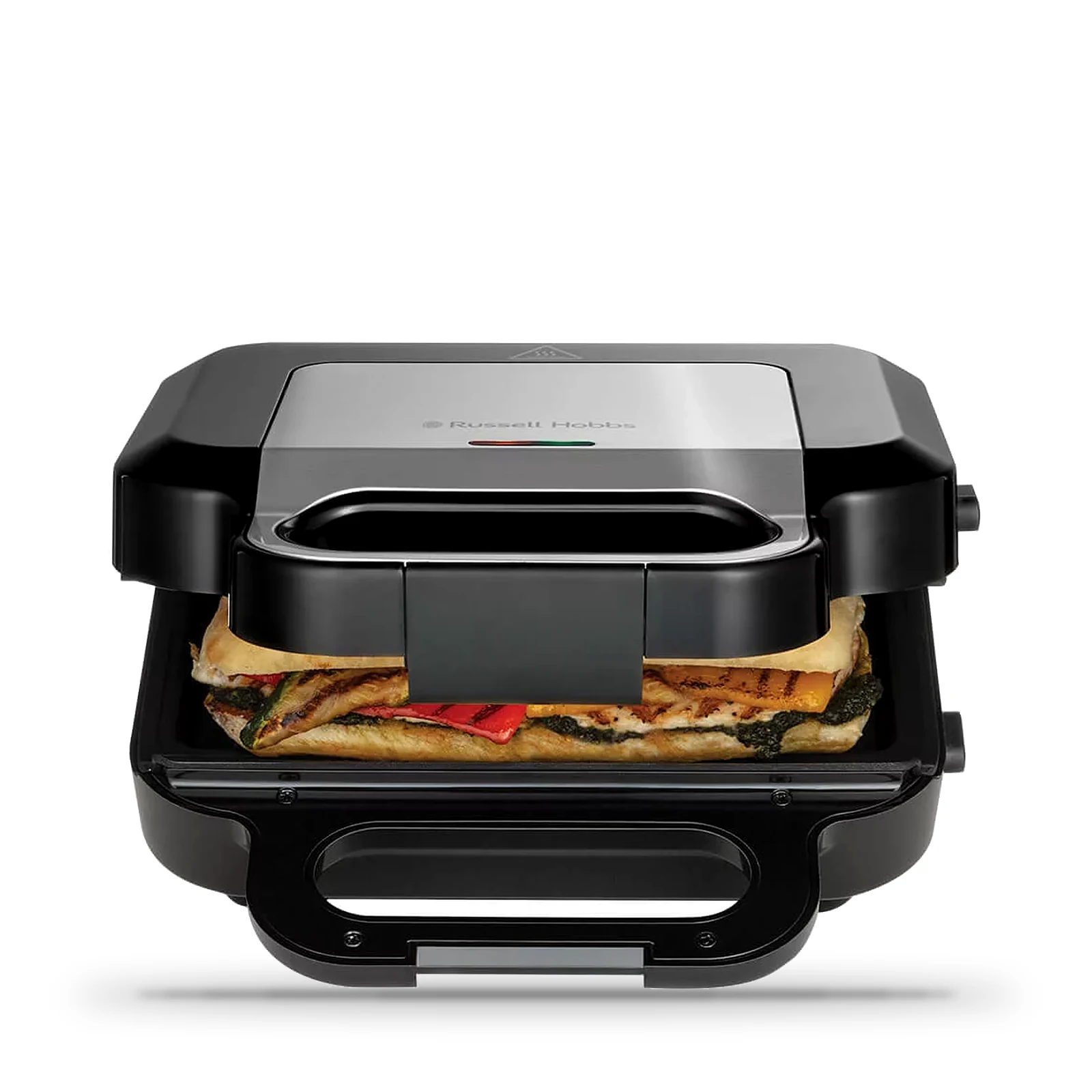 Appareil 3 en 1 Russell Hobbs croque-monsieur, gaufres, panini · Noir