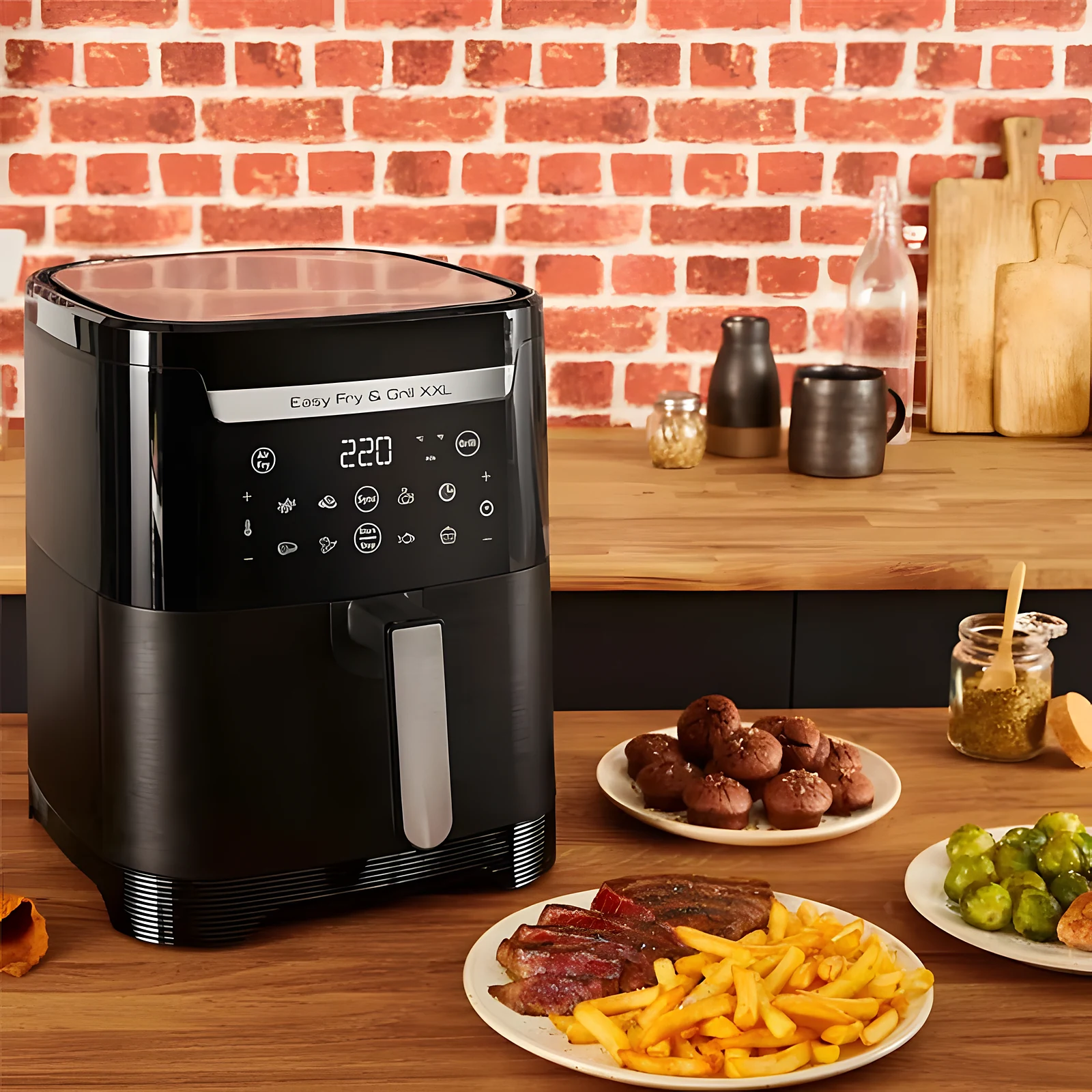 Friteuse sans huile Moulinex Easy Fry & Grill XXL 6,5 L · Noir