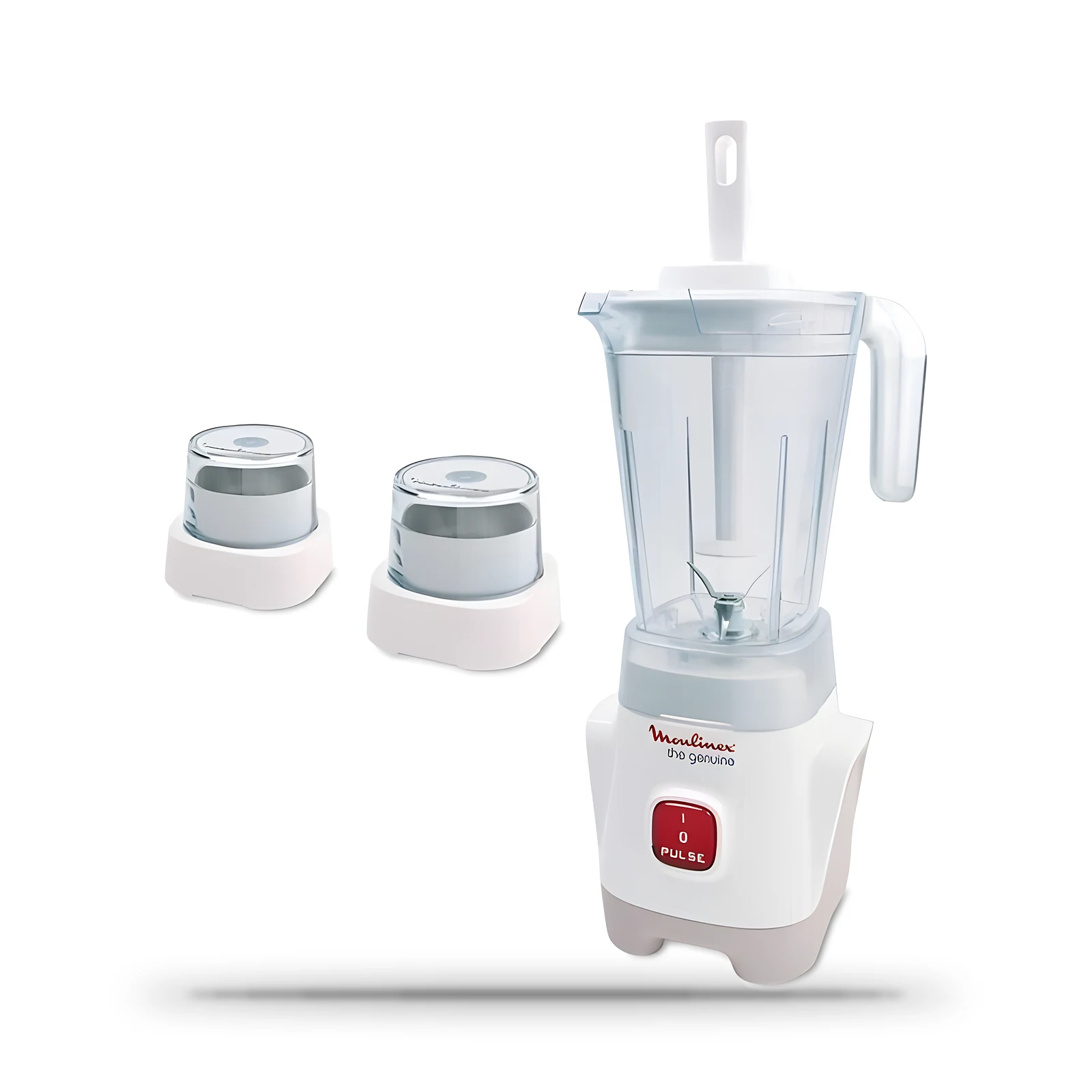 Blender Moulinex Genuine 500 W + 2 moulins · Blanc