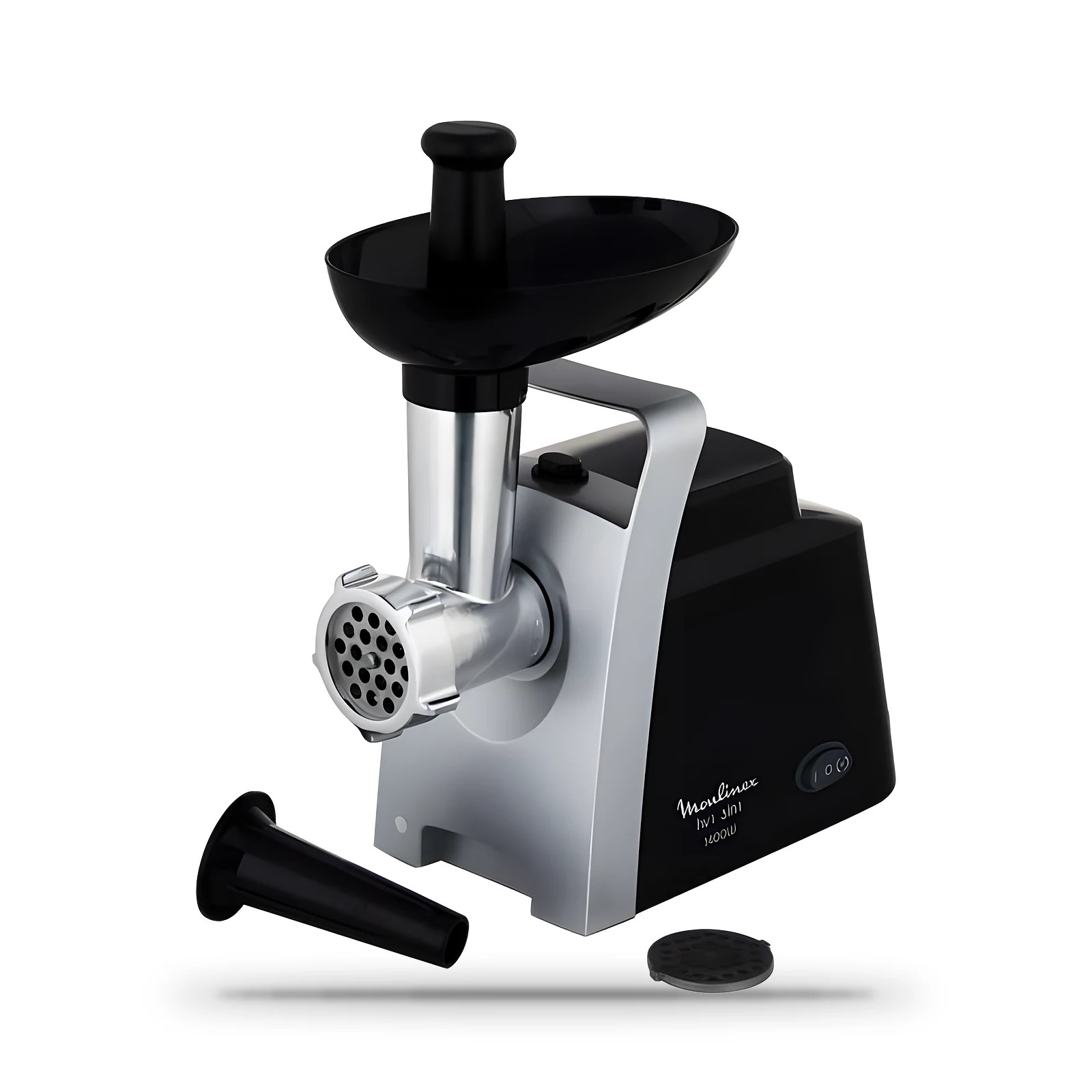 Hachoir à viande Moulinex 1 400 W · Noir et argent